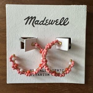 NWT Madewell Flower Power Hoops